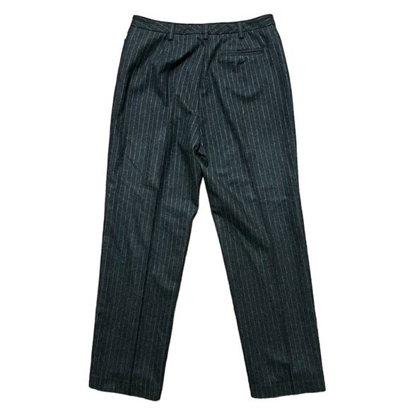 VTG GAP Wool Blend High Rise Straight Leg Pinstriped Pants in Charcoal SZ M - Picture 5 of 8